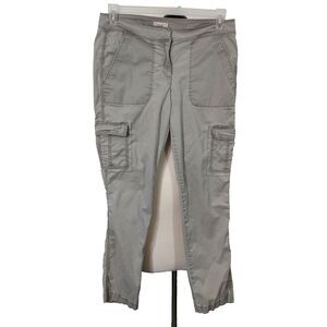 EILEEN FISHER Cargo Pants Size Small Organic Cotton Tencel Spandex Stretch Flaw